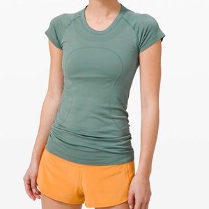 lululemon athletica Short Sleeve Tee in Sage Green